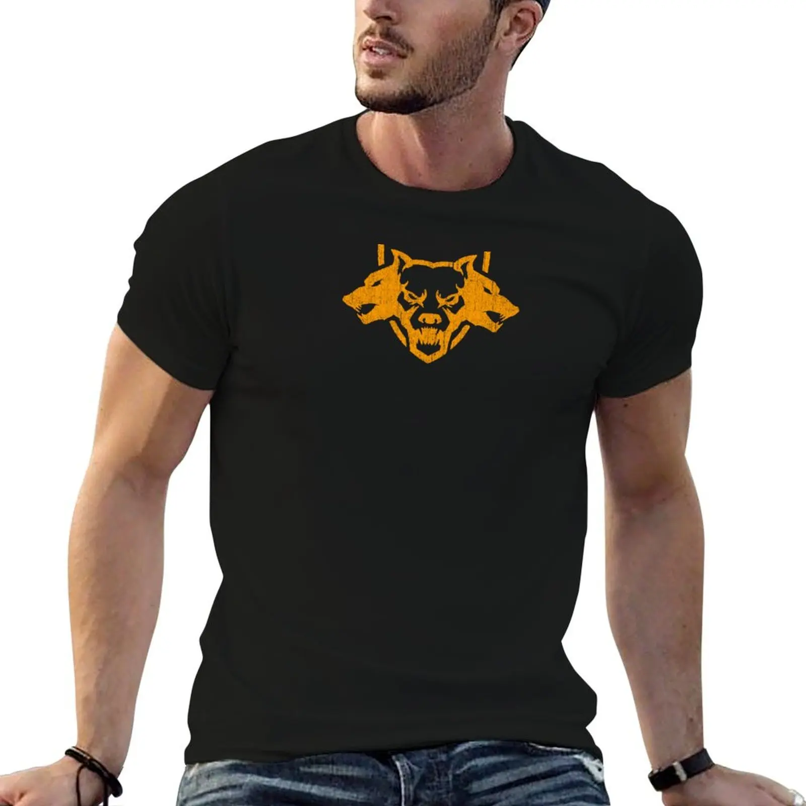 

Crest T-Shirt shirt shirt Cerberus heavy quality cotton man t - Unit BO6 cotton man t high