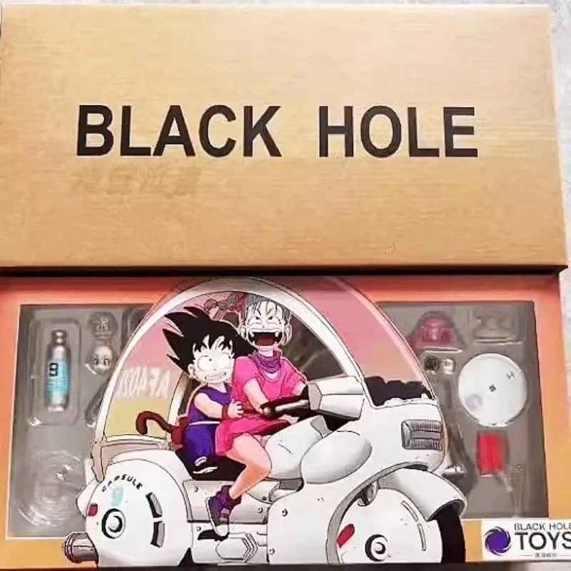 In Stock Black Hole  Dragon Ball SHF Motorbike Girl Bulma Goku Suit PVC Anime Action Figure Model Collection Toys Hoilday Gifts