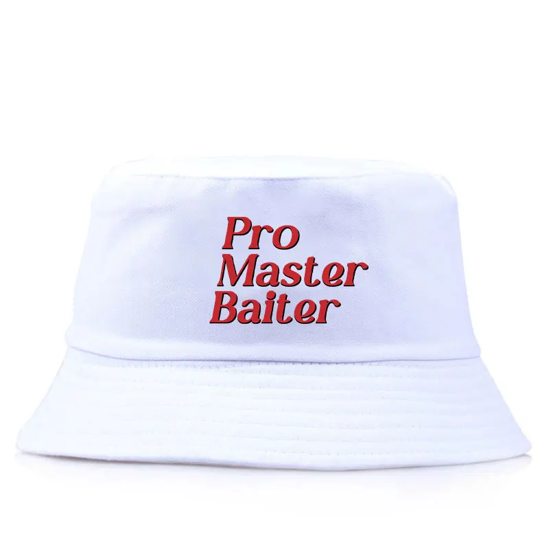 

Pro Matser Baiter Reversible Bucket Hats Unisex Daily Cool Cotton Fisherman Cap Woman Man Travel Sun Visor Panama Hats Adult Bob