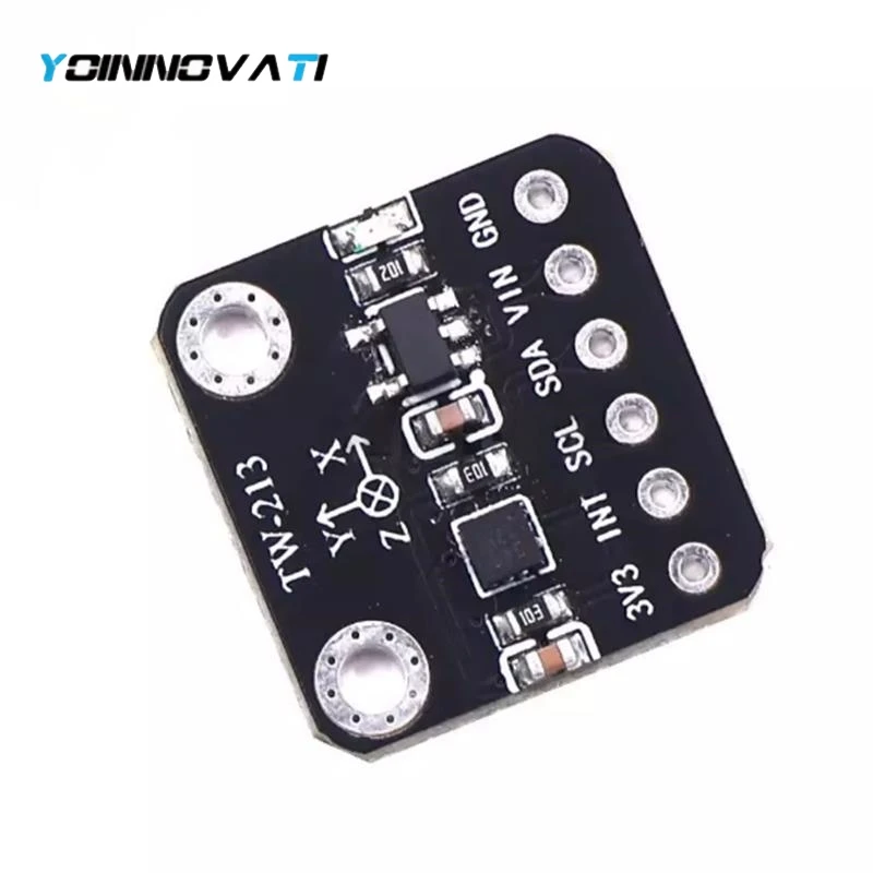 DA213B 3-Axis High Precision Accelerometer Sensor Module, High Sensitivity, 3.3V/5V Power Supply, IIC SPI Communication