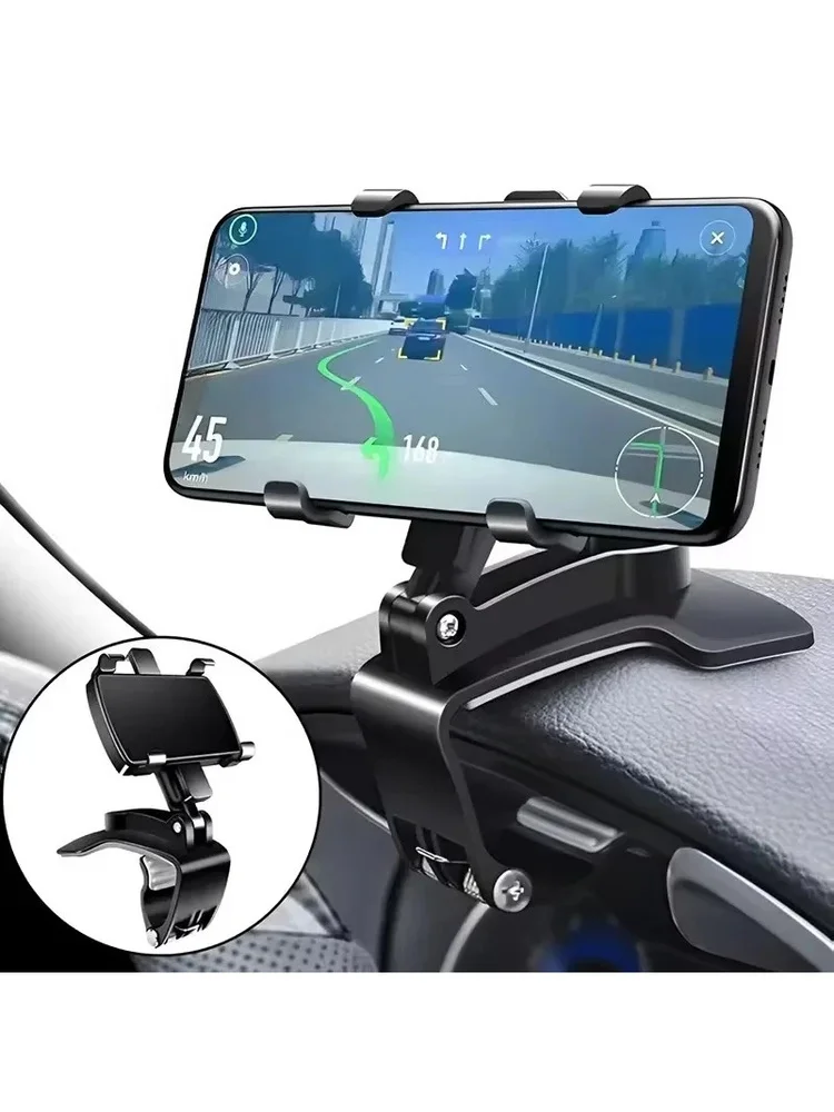 Universeller Multifunktions-Auto-Handyhalter für das Armaturenbrett, GPS-Handyhalter-Clip, 360-Grad-drehbar, Auto-Zubehör