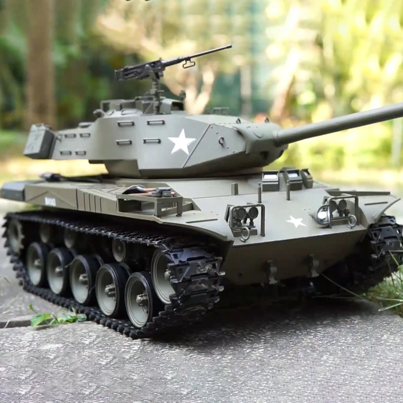 Henglong 1/16 3839-1 US M41 Walker Bulldog Lekki Zdalnie Sterowany Czołg Wielofunkcyjny Model Symulacyjny Wojskowy Zabawka Chłopiec Dorosły Gi