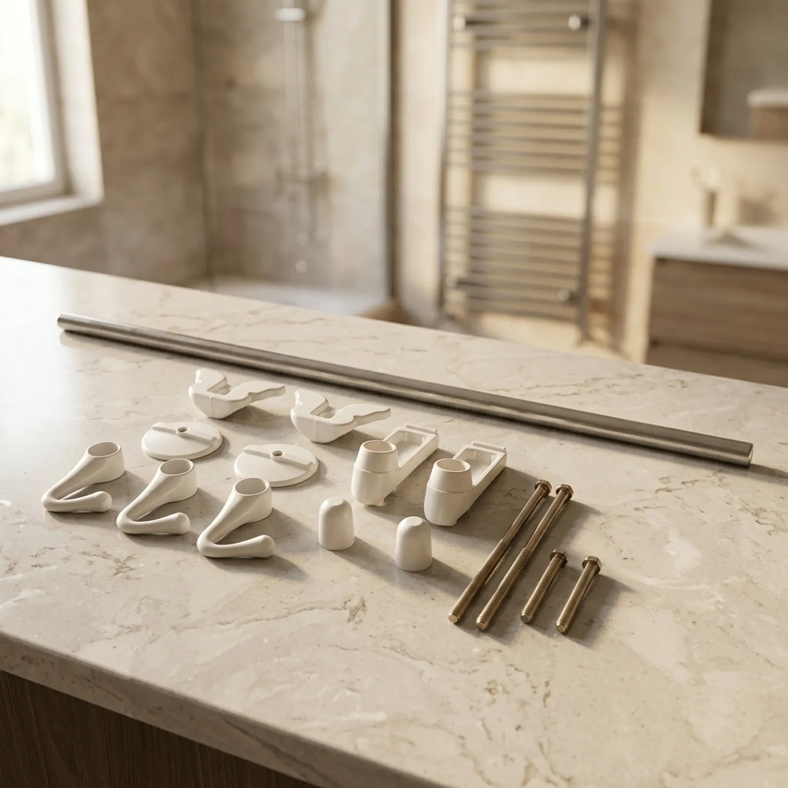 Stainless Steel For Radiator Towel Rail with 3 Hooks - Built for Consistent Performance in Daily Household Use
