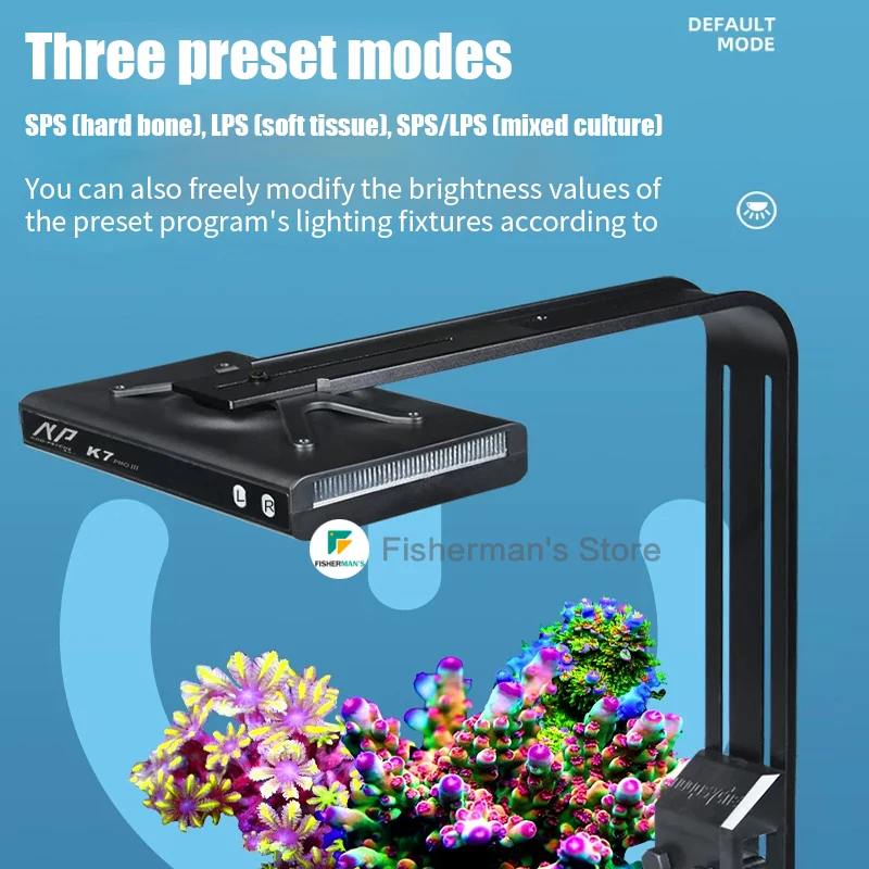 Noo-Psyche K7 PRO  IV 100W Coral Lamp, Seawater Lamp LED, Sea Tank Lamp, Full Spectrum Sunrise And Sunset, WiFi Version