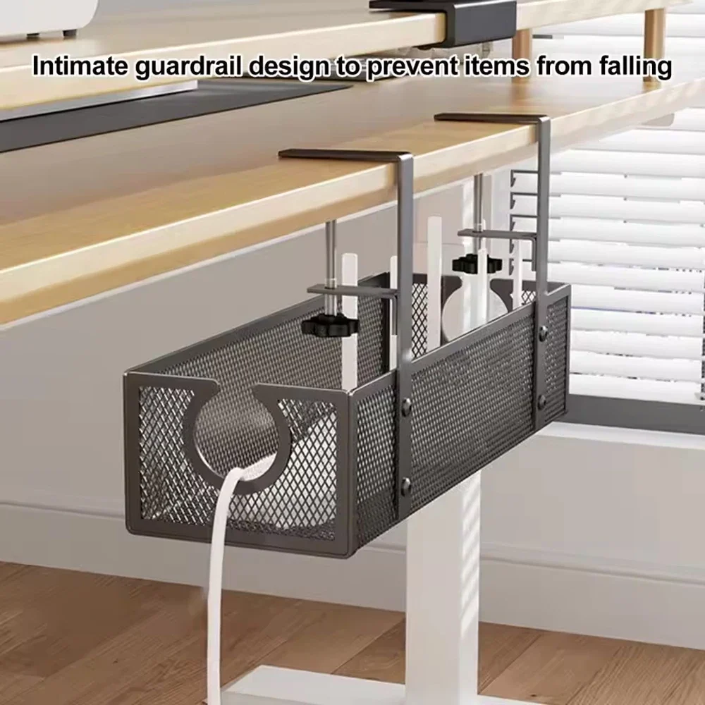 Wire Management Desk Wire Rack Slot Box No Drilling Circuit Wiring Organizer for Home Office Kitchen Bar Counter Cables Amagi