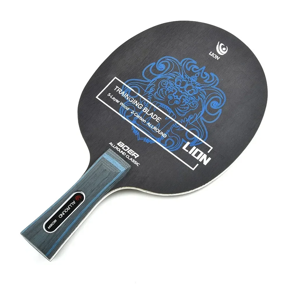 Professional Tennis Table Racket Short Long Handle Carbon Fiber & Aryl Group Fiber Pong Rackets Blade 7 Ply Pong Blade