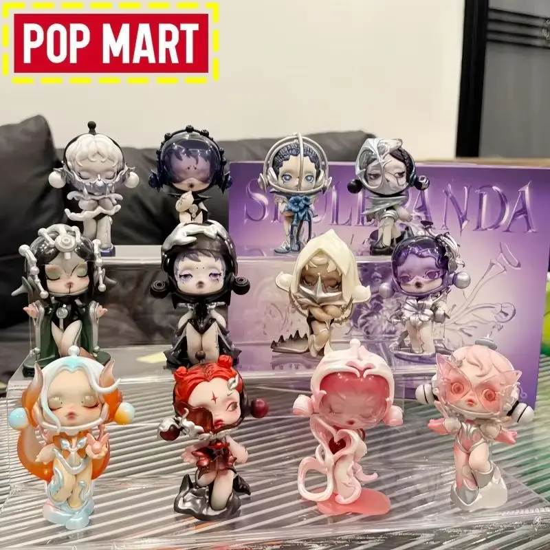 Genuine Pop Mart Skullpanda The Sound Series Blind Box The Equilibrium Detachable Mask Emotion Toy With Magnetic Base