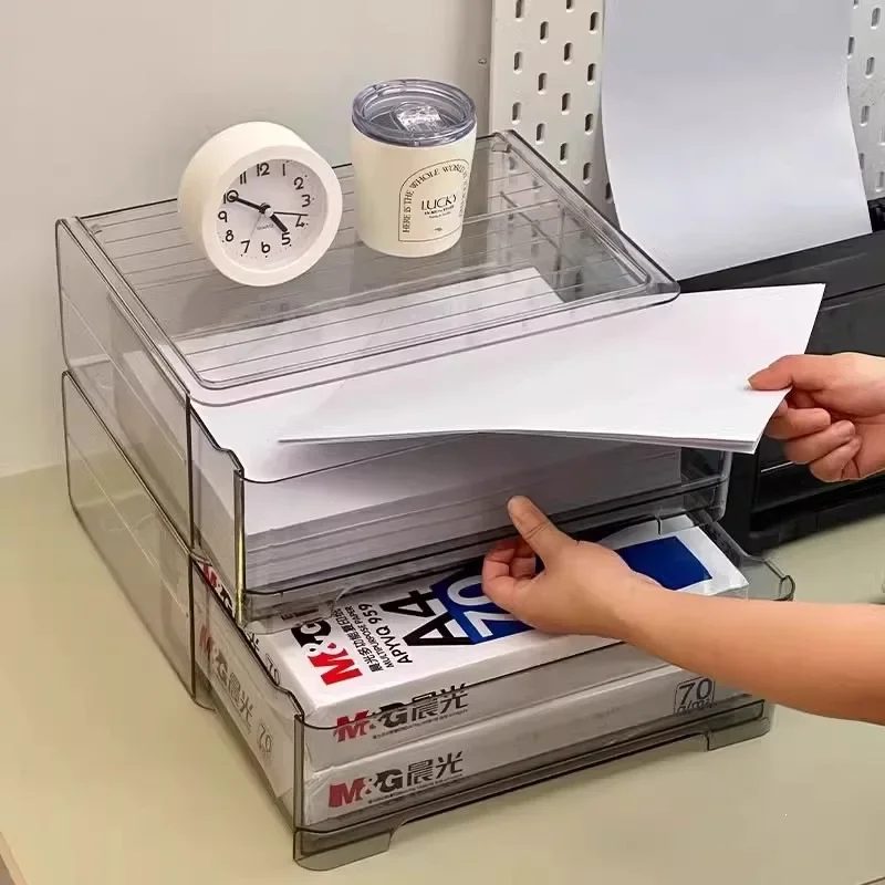 DSA printing paper storage box office drawer file data sorting locker workstation desktop storage Zhejiang