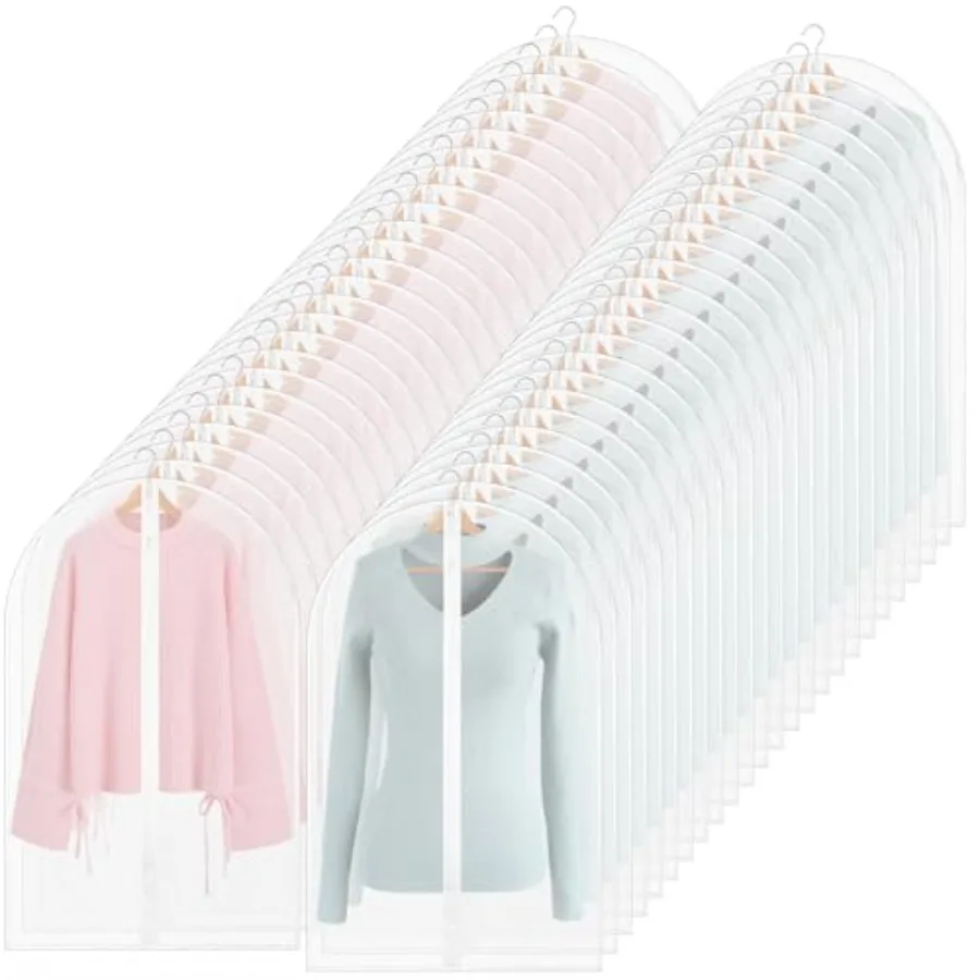 

00 Pcs 24'' x 32'' Clear Gent Bags per t Bags Lightweight s Cover for HanginP tectors Breaable Dt Cover Plac