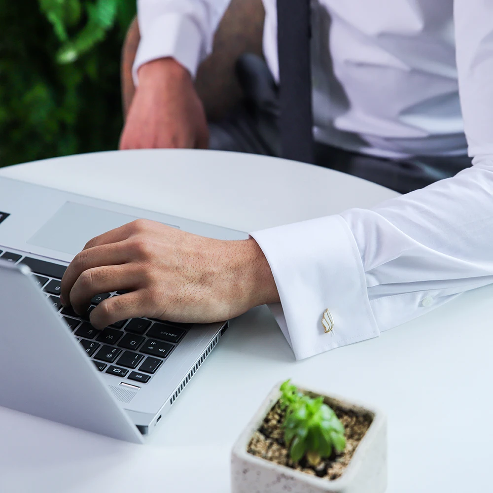 KFLK Shirt Cufflinks for Women's Brand Cuff Buttons Lady Cuff links High Quality Gold-color Abotoaduras Guests