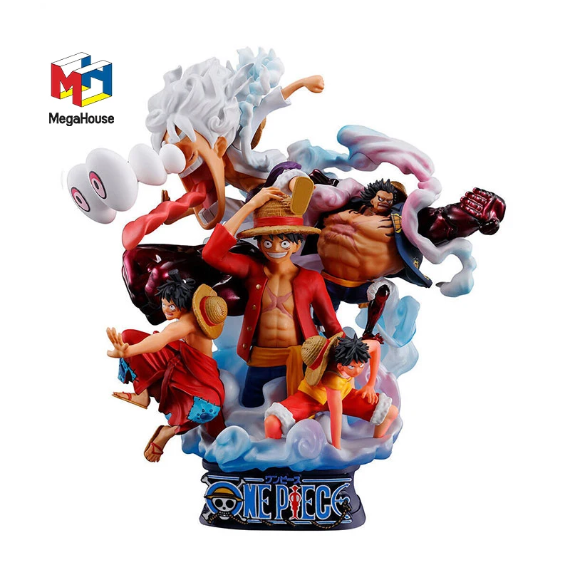 

In Stock Original Anime Figure 15cm MegaHouse MH LOGBOX ONE PIECE Monkey D Luffy 02 Figuras Anime Model Toy Ornaments Doll