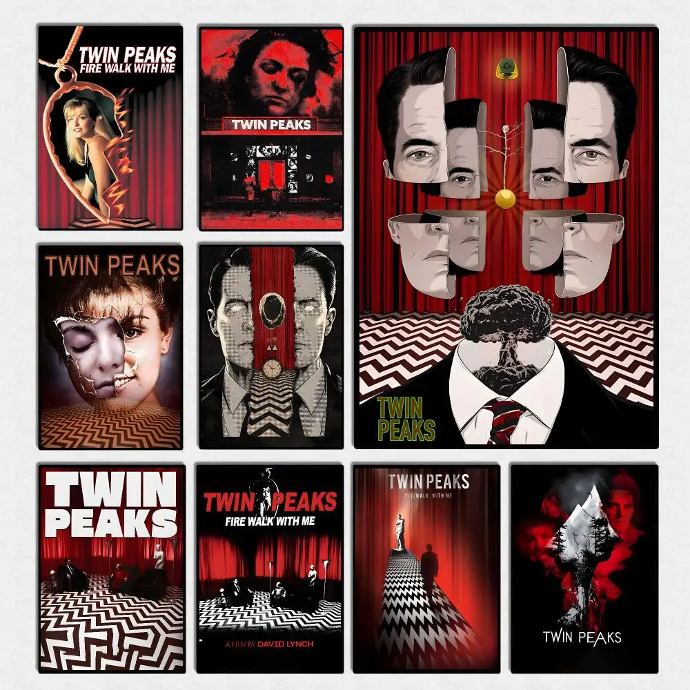 T-Twin Peaks TV Play Poster High Quality Wall Art For Home Office Bedroom Living Room Hallway Bar Perfect Gift Idea