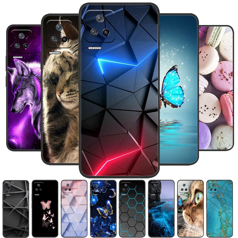 Cover for Xiaomi Poco F4 5G Case Black Soft Silicone TPU Phone Covers for Xiaomi Poco F4 Case 2022 Funda Bumper PocoF4 F 4 Coque