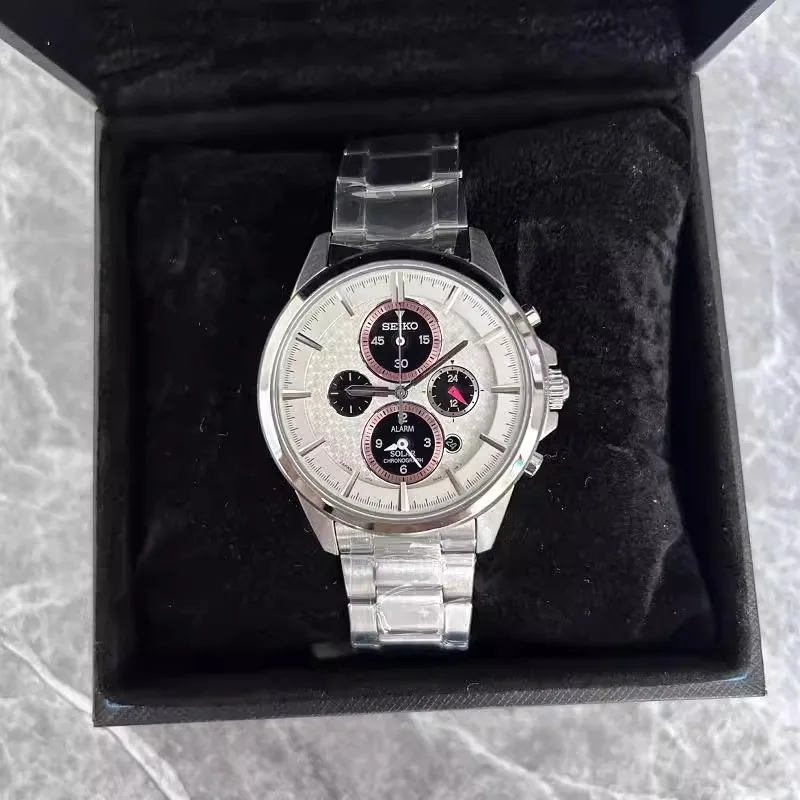 Original SEIKO Japanese watch Stainless Steel Waterproof Fashion Leisure Quartz Watches SSC033J1