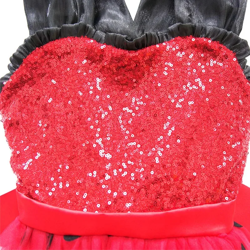 Joaninha Little Girls Flying Sleeve Cosplay Princess Outfits Birthday Party Dress Stage Performance Child s;5'b,8.