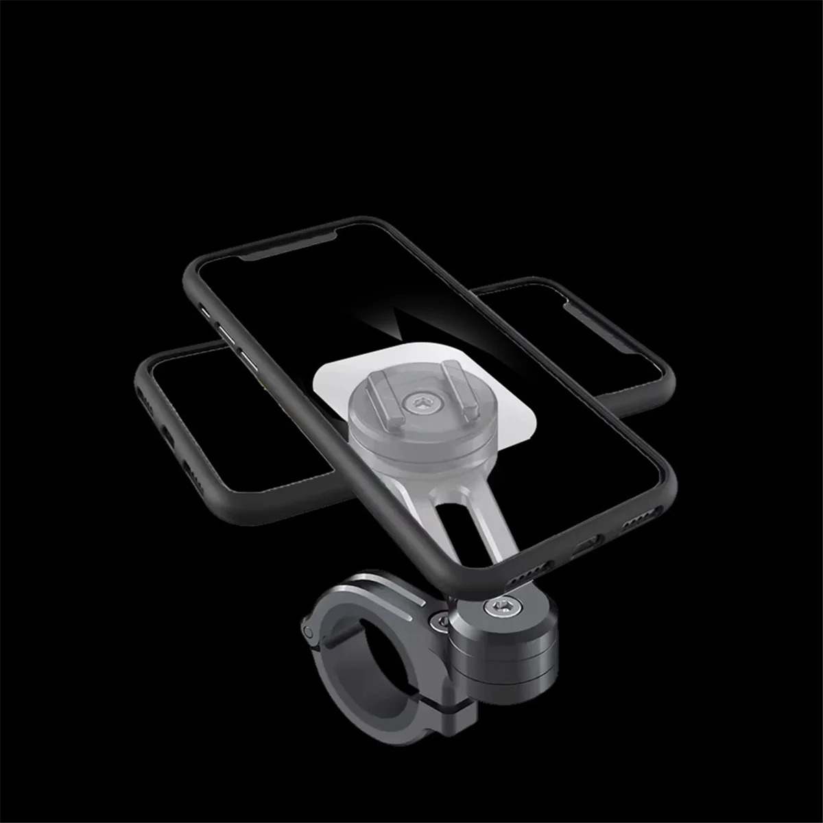 Staffa universale per telefoni cellulari per moto Supporto per navigazione da viaggio per moto Clip di fissaggio Anti shock