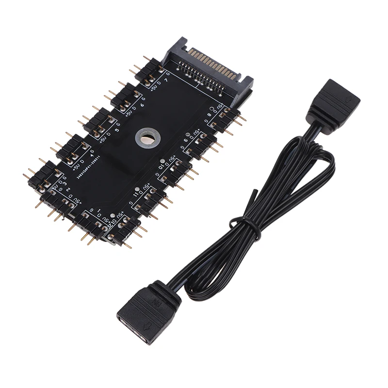 Computer Motherboard AURA 5V 3pin RGB Interface Synchronization Hub Supply 1 To 11