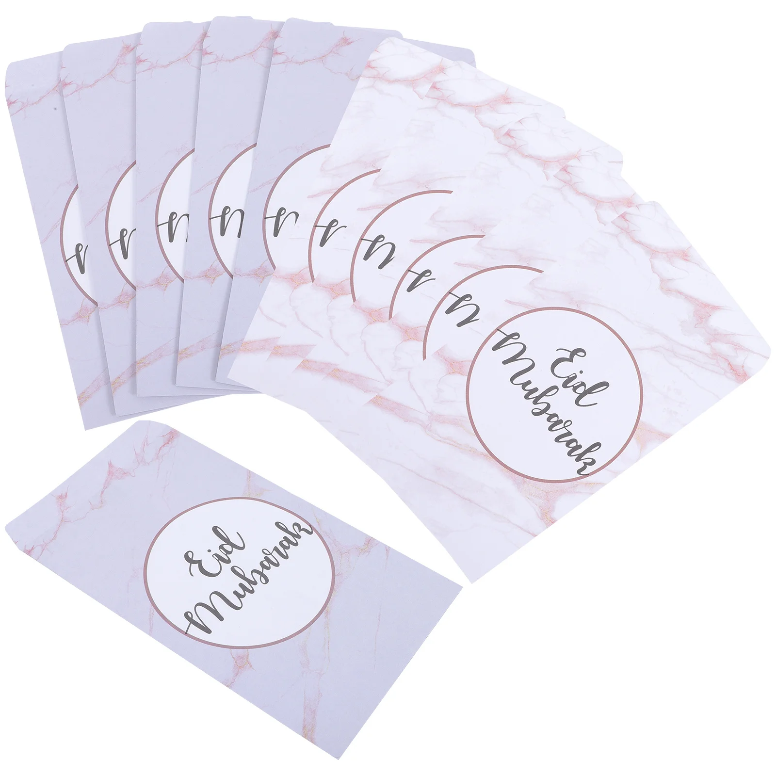 

50Pcs Eid Mubarak Envelopes Ramadan Paper Gift Money Cash Card Holder Colored Festival Decoration Eid Decorations