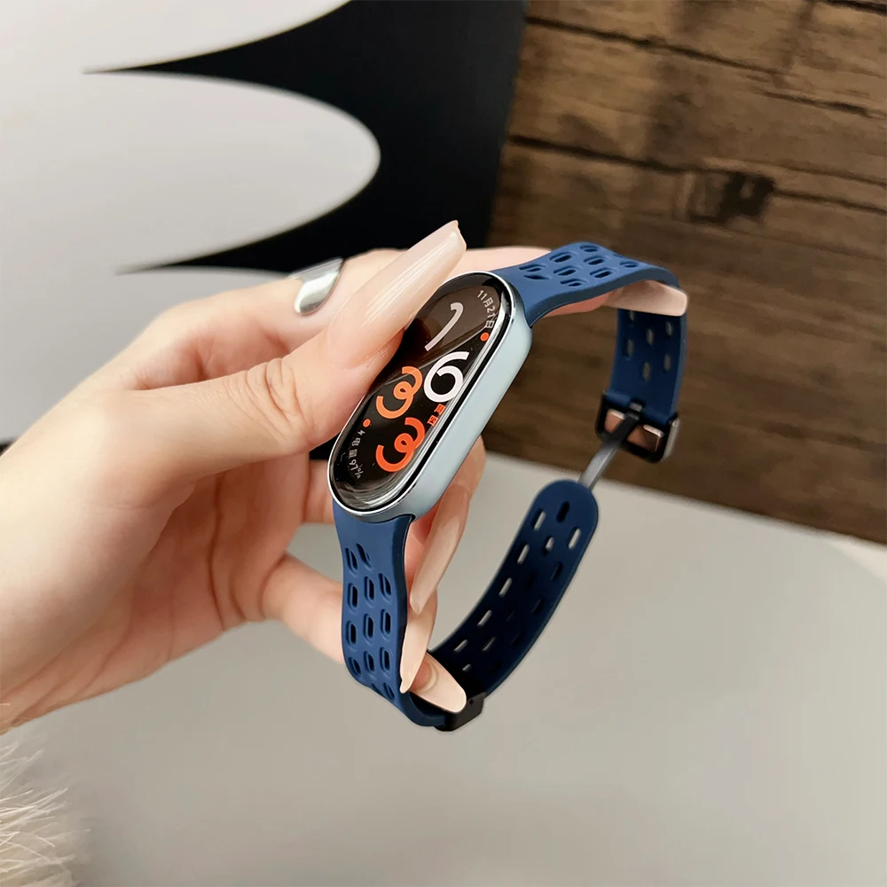 Weiches Silikonarmband für Xiaomi Mi Band 9/8, Correa-Armband, Handgelenk, Mi Band 8, Sport, wasserdichtes Ersatzarmband für Xiaomi Band 9 – Detail 15