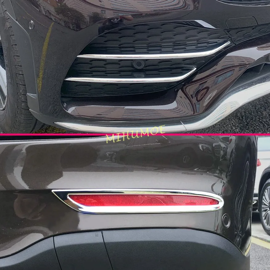 

Chrome Bumper Grille Fog Light Cover Trims For 2020 2021 2022 2023 Mercedes GLC Wagon X253