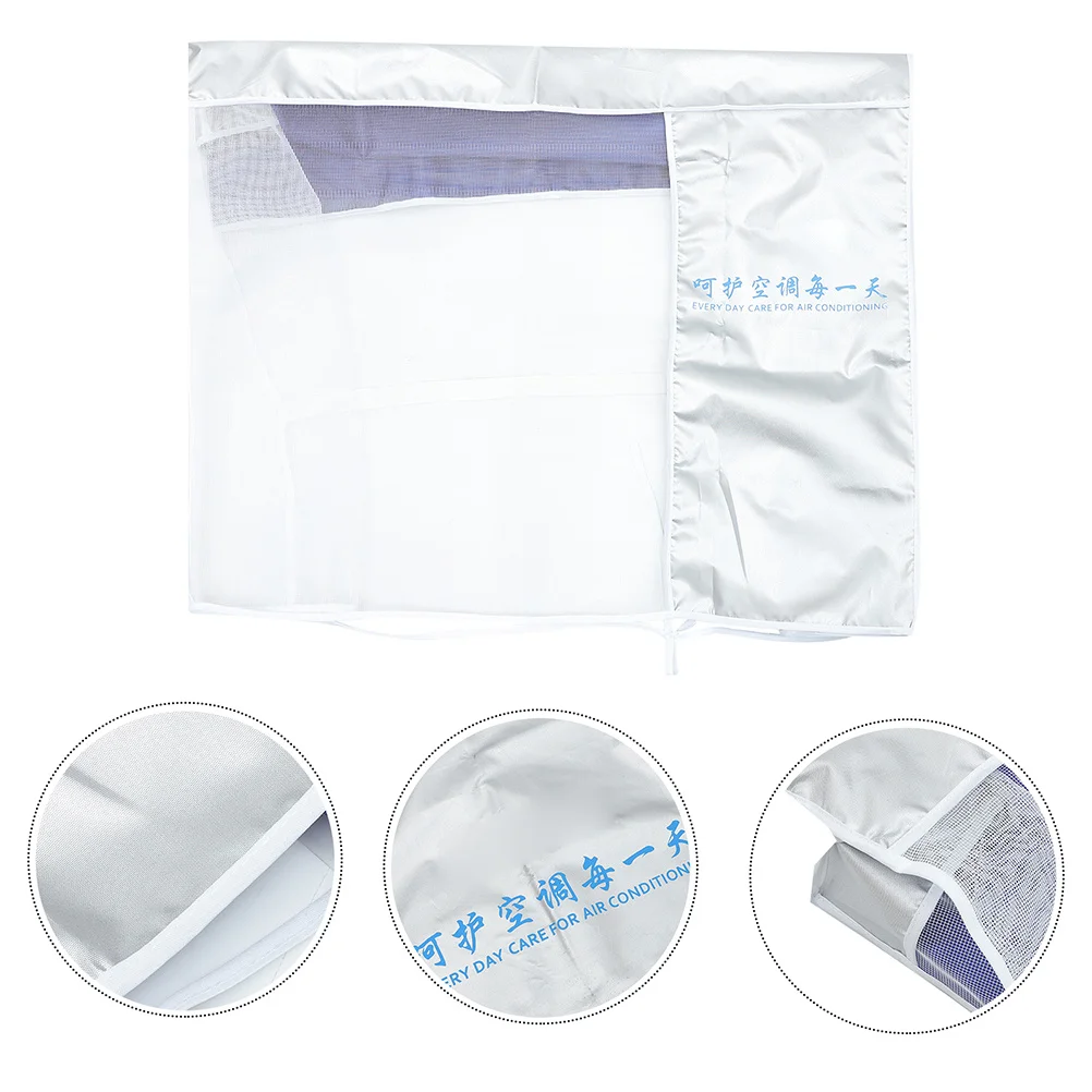 

1Pcs Air Conditioner Outdoor Unit Cover Silver Coated Oxford Cloth Waterproof Protector Easy Clean Air Conditioner Protective