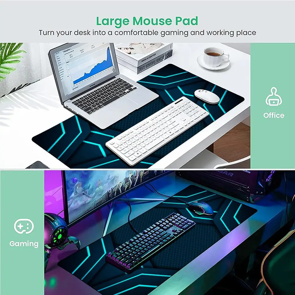 Cool geometric patterns Mouse Pad Desk mat with stitched edges Natural rubber base Gaming mat suitable for office and gaming