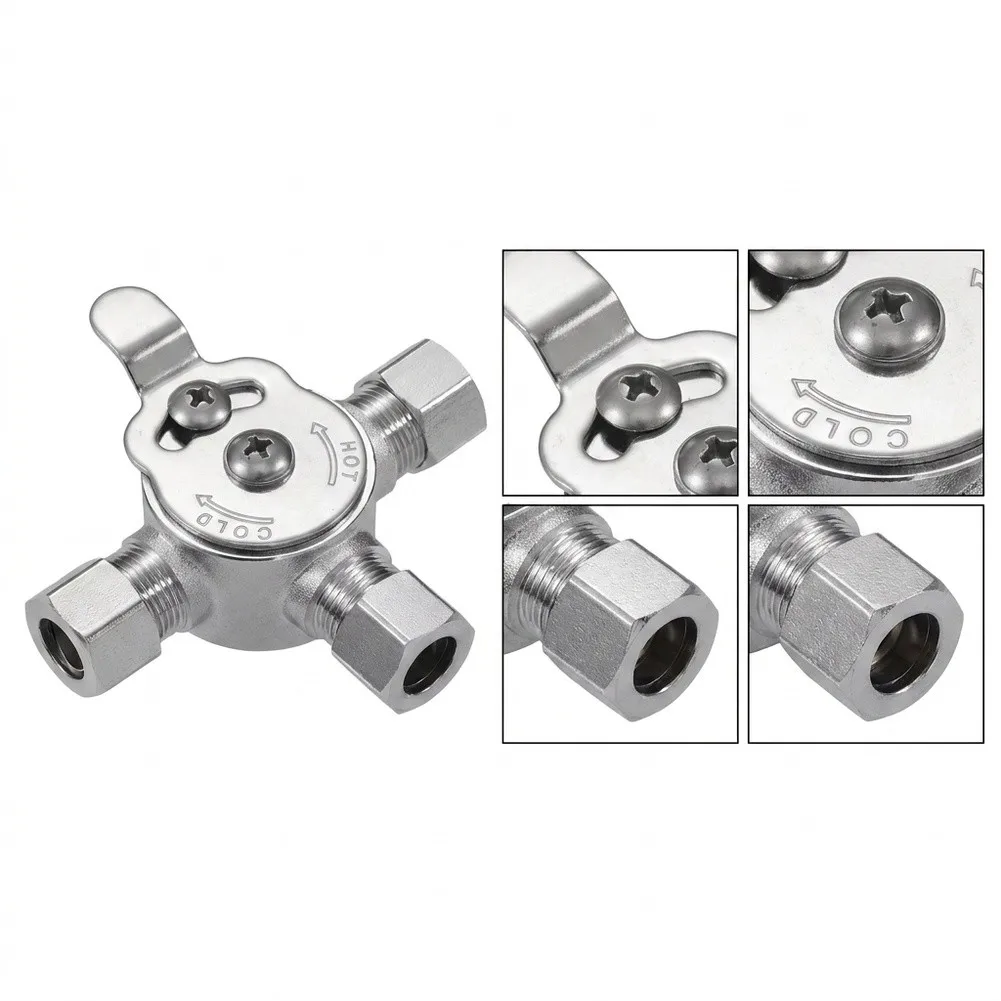 Brass 3/8 Compression Mixing Valve Optimized for Balanced Flow and Thermal Consistency in Domestic Water Lines