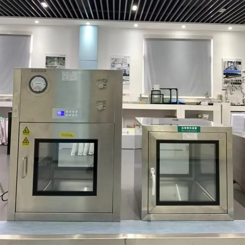Stainless Steel Mechanic Electronic Interlock Static Dynamic Passbox Pass Through Box For Cleanroom