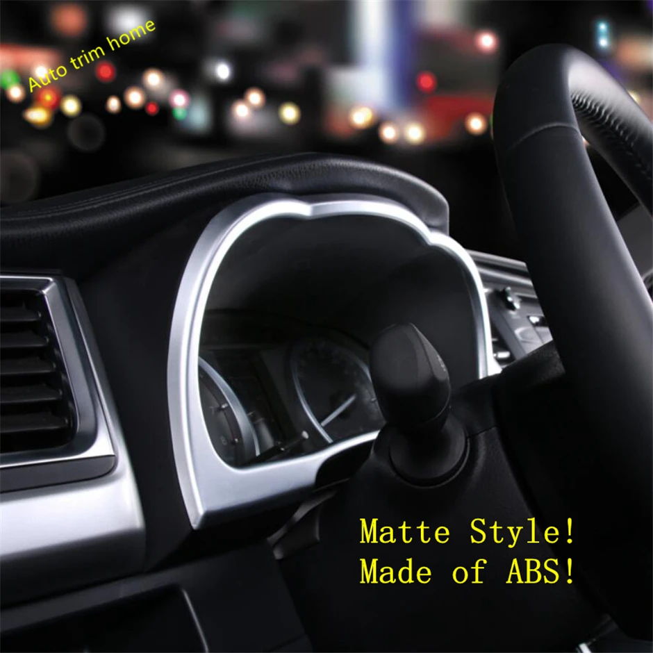 

ABS Matte Dashboard Instrument Gauge Decoration Frame Cover Trim Fit For Toyota Highlander KLUGER 2014 - 2019 Car Accessories