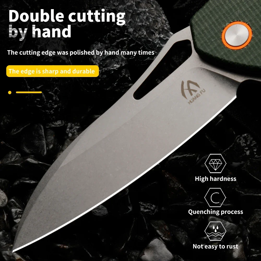 High quality multifunctional folding knife - survival knife for outdoor camping, hunting, and emergency situations, men\'s gift