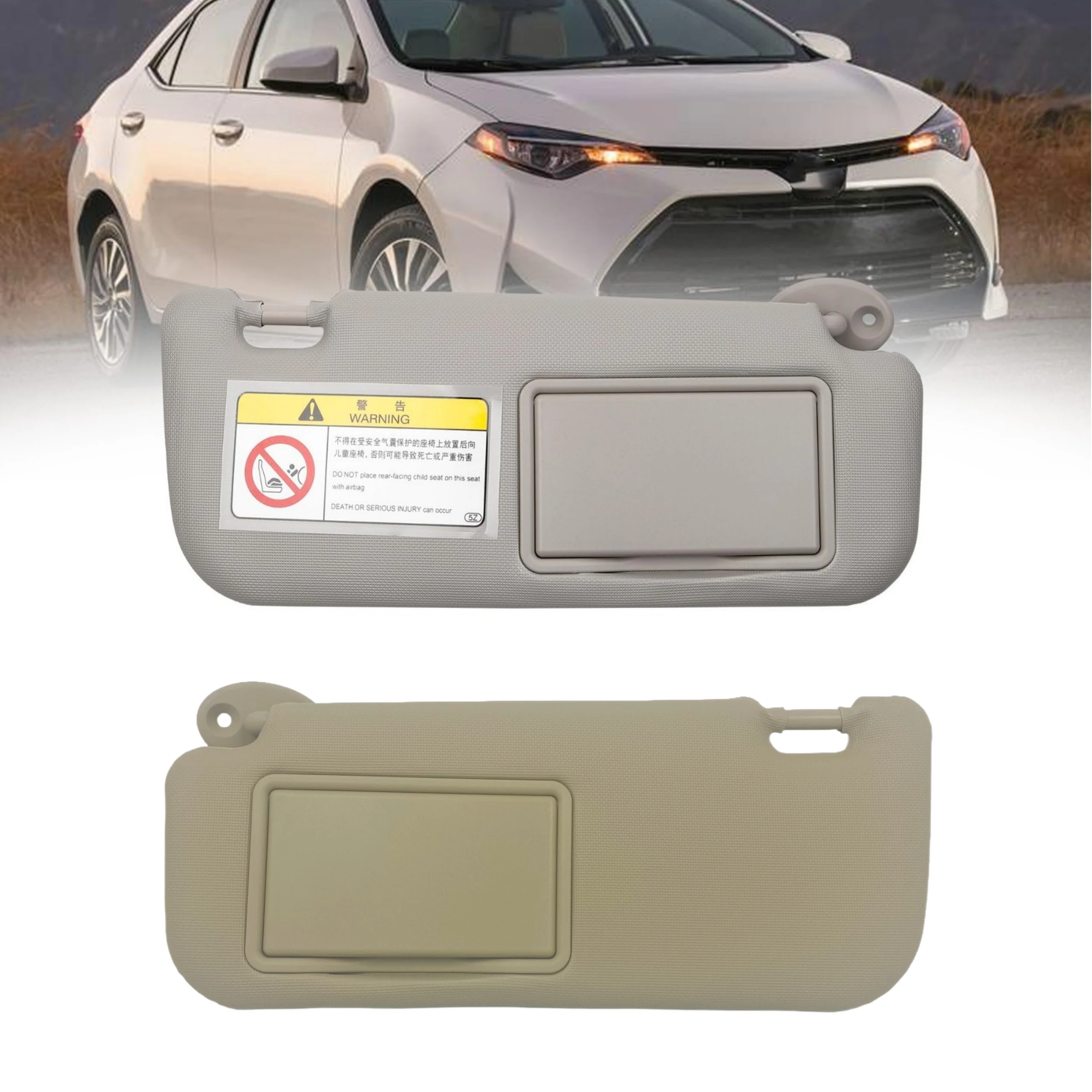 

Автомобильный солнцезащитный козырек для Toyota Corolla 2014 2015-2018 2019, сменный левый и правый солнцезащитный козырек со стороны водителя, передняя солнцезащитная панель