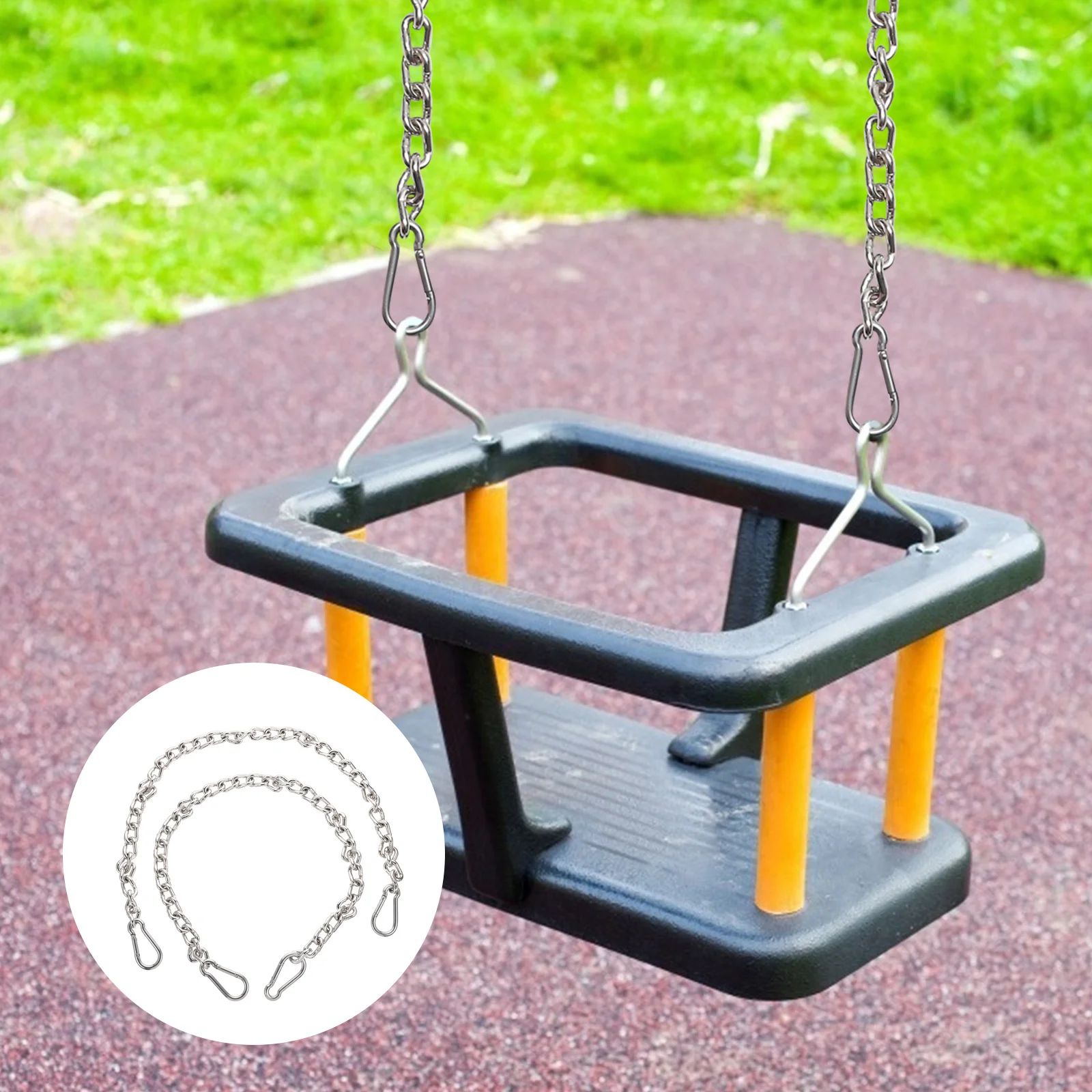 

2pcs Load Bearing Chains For Outdoor Swing Chair Hammock Extension Strap Hanging Kit Sturdy Iron Rope Swing Accessories