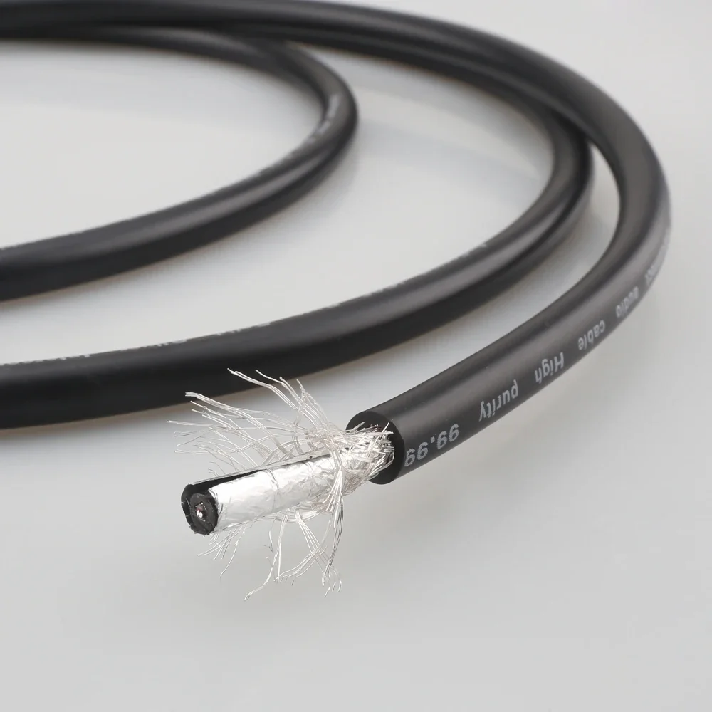 Audiocrast IC25 Audiophile الفضة النقية HiFi خط الصوت 2 النوى إشارة كابل السائبة لتقوم بها بنفسك RCA/XLR كابلات التوازن كابل الفضة النقية