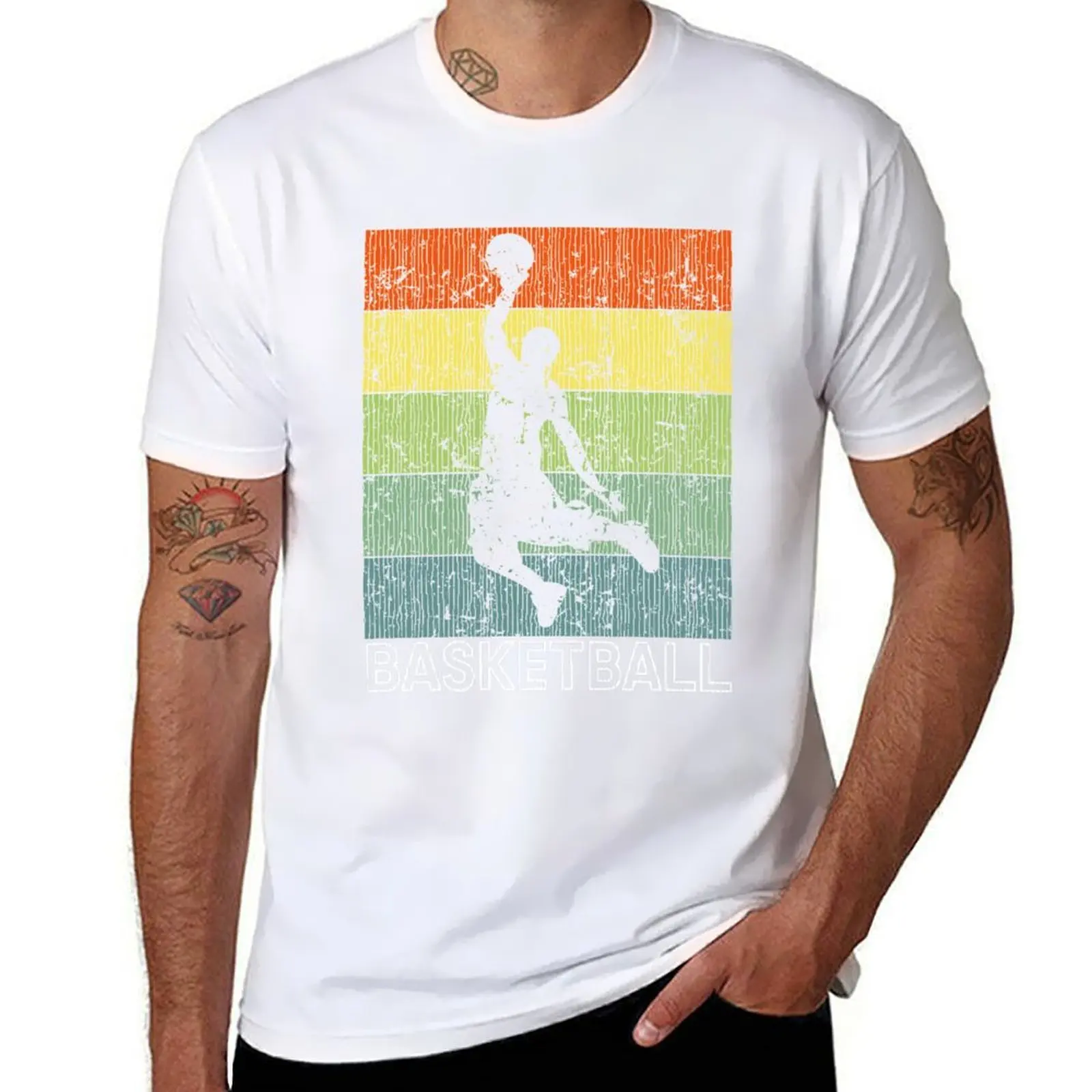 

basketball T-Shirt funny t shirts man t shirts with prints T-Shirt