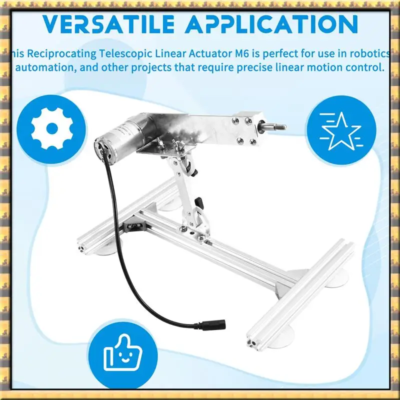 AT03 Top Reciprocating Telescopic Linear Actuator Motor With Stand M6 US Plug Linear Actuator Motor Reciprocating Mechanism
