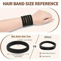 Heavy Duty Hair Ties 99 Pack, Thick Large No Crease Hair Bands for Women, Bulk Elastic Ponytail Holders for Thick Hair & Braids, - Image 5