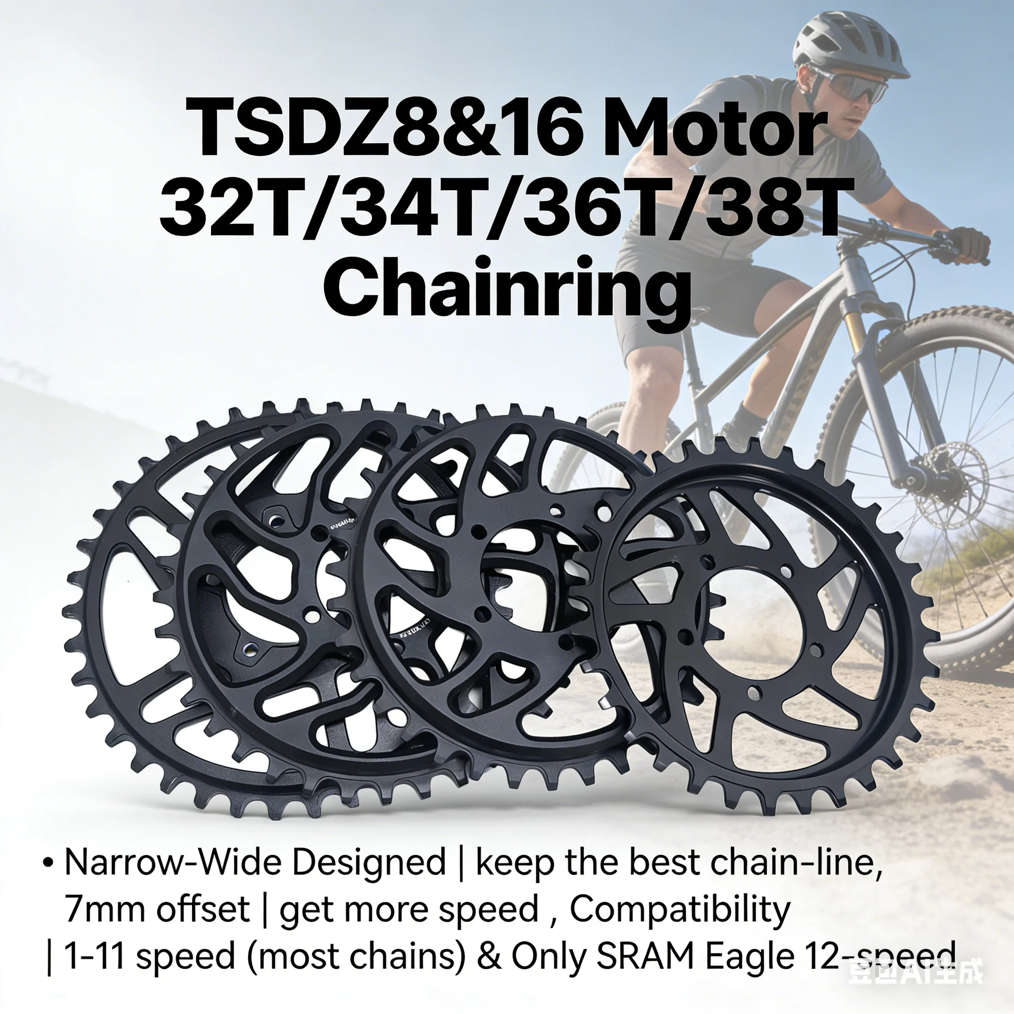 corona-a-dentatura-stretta-e-larga-per-motore-centrale-tongsheng-tsdz8-tsdz16-32t-38t-con-offset-da-7mm-pignone-per-e-bike-in-alluminio-cnc-7075-t6