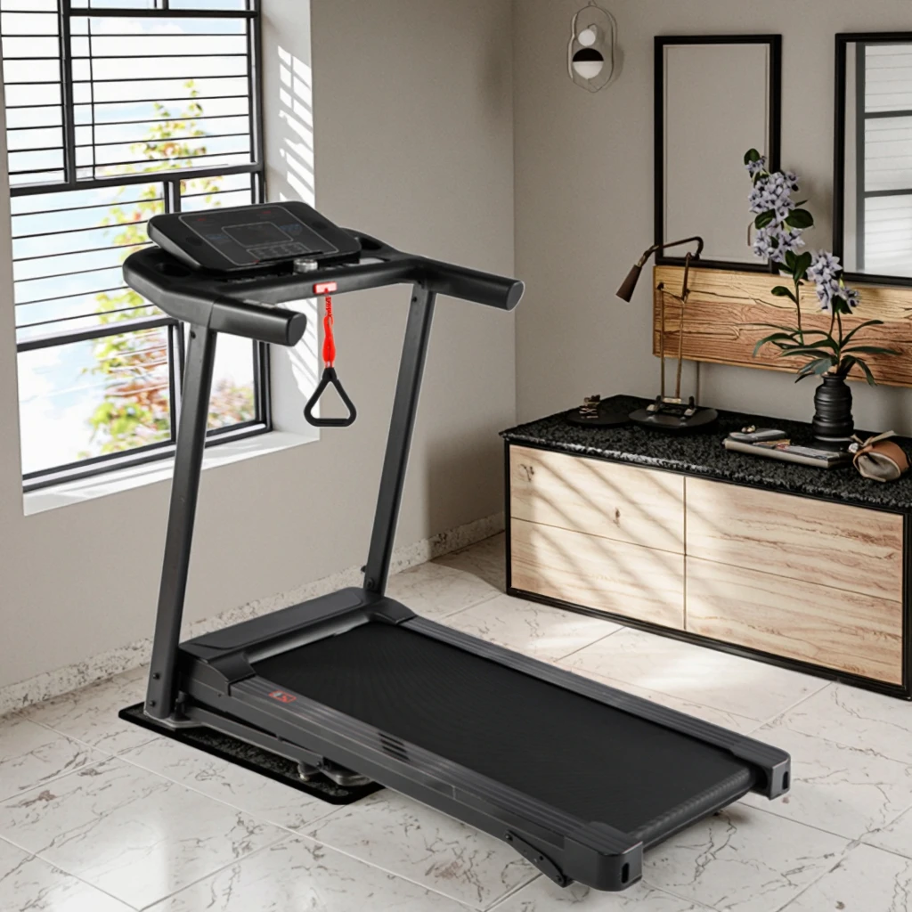 Cinta de correr eléctrica de cuerpo europeo directo de fábrica profesional 2HP 220v autopropulsada fuerte plegable pantalla LED inalámbrica óptima