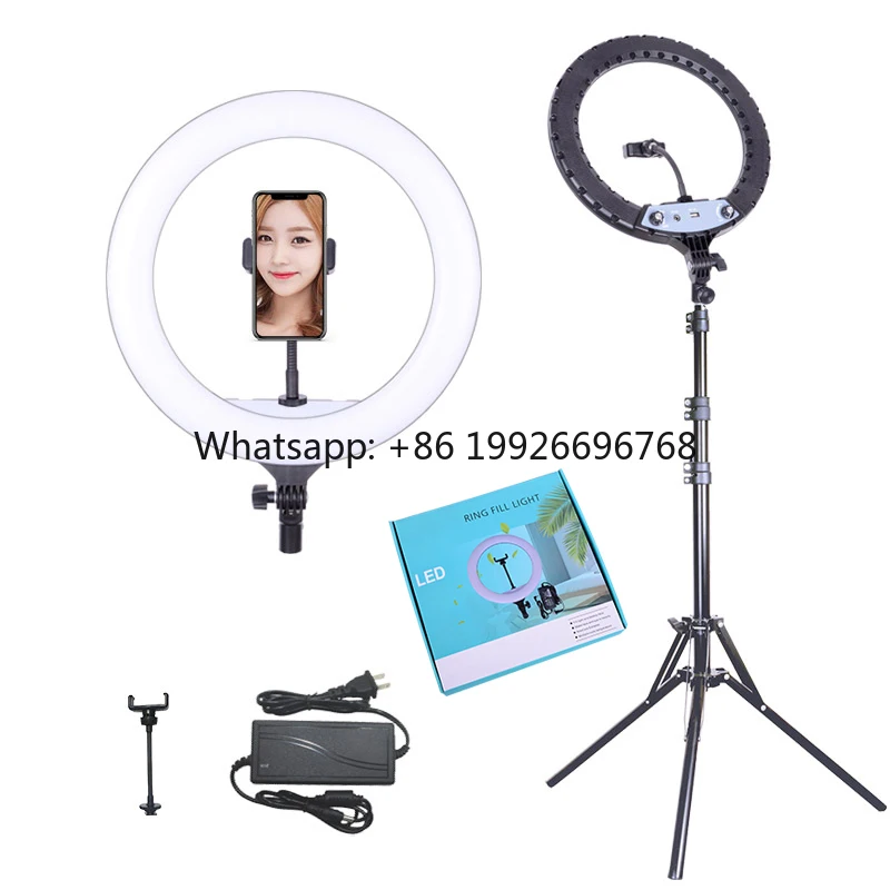 

14inch 36cm Beauty Photography Mobile Selfie LED Ring Light with Folding Tripod Studio Photo Camera Light For Live YouTube