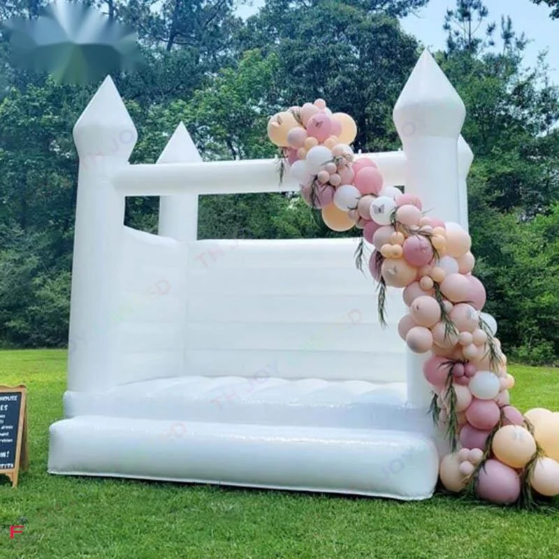 Château gonflable gonflable pour adultes et enfants, château de rebond blanc, jeux de plein air commerciaux, saut de mariage, maison gonflable, nouveau design