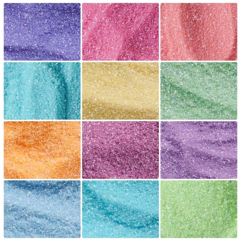  12-color Suspended Diamonds Powder Resin Pearl Luster Diy Soap Making Suitable for Adhesive Pigment Dye Soap Making