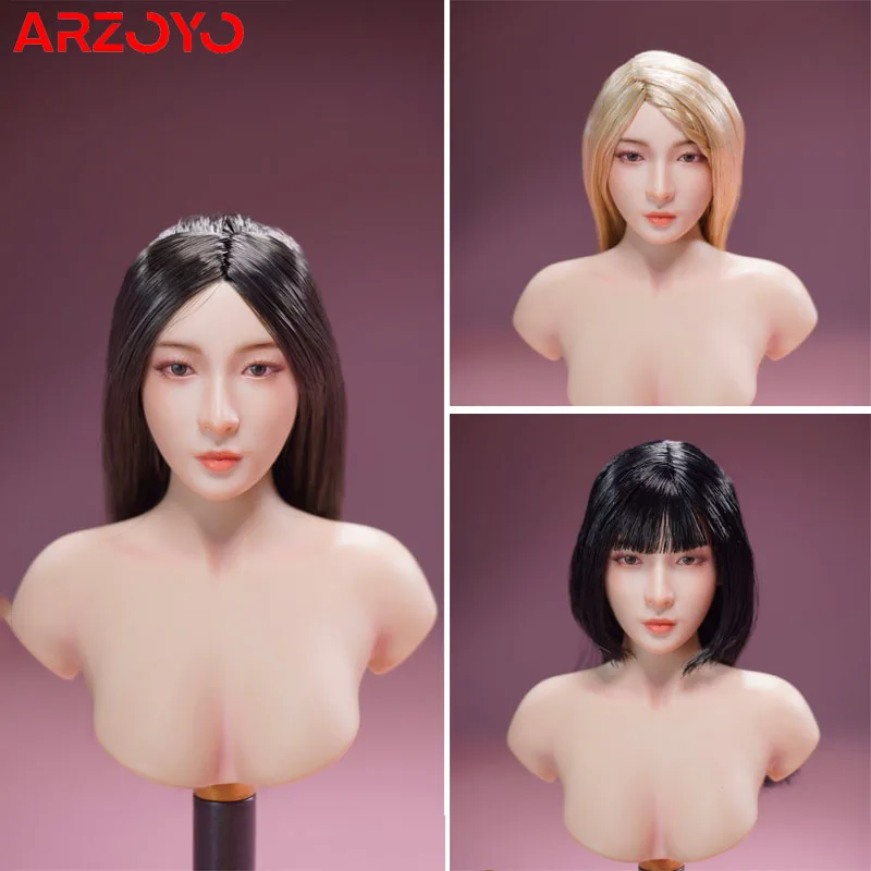 Q1 2024 SCtoys SC004 1/6 Aziatische Schoonheid YouXi Head Sculpt Carving Model Fit 12 ''TBL Vrouwelijke Soldaat Bleke action Figure Body