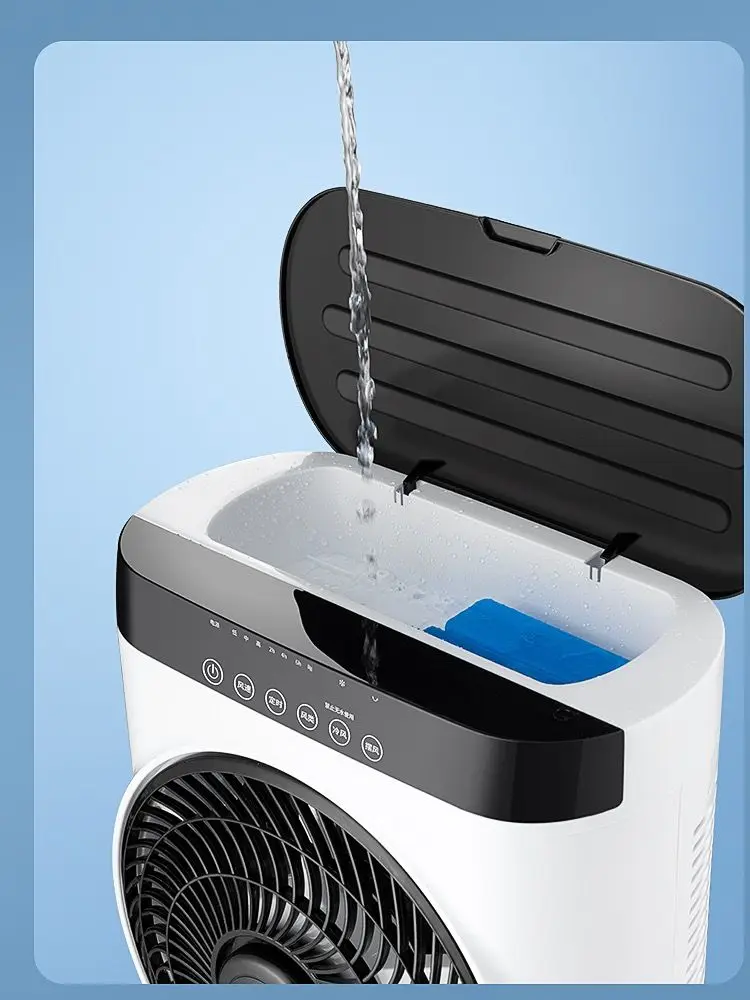 مروحة مكيف هواء جديدة، مروحة تبريد مياه مرطبة للمسكن المنزلي، مروحة تبريد فائقة، قطعة أثرية للتبريد