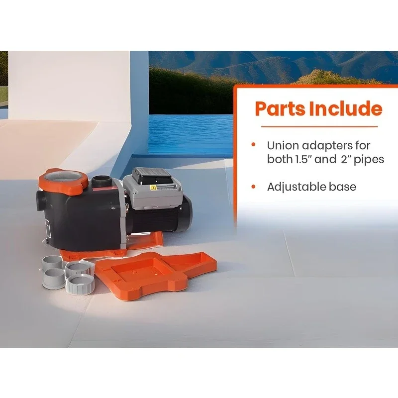 

Variable Speed Pool Pump Inground with Basket and Easy Programmable Touch Pad Interface