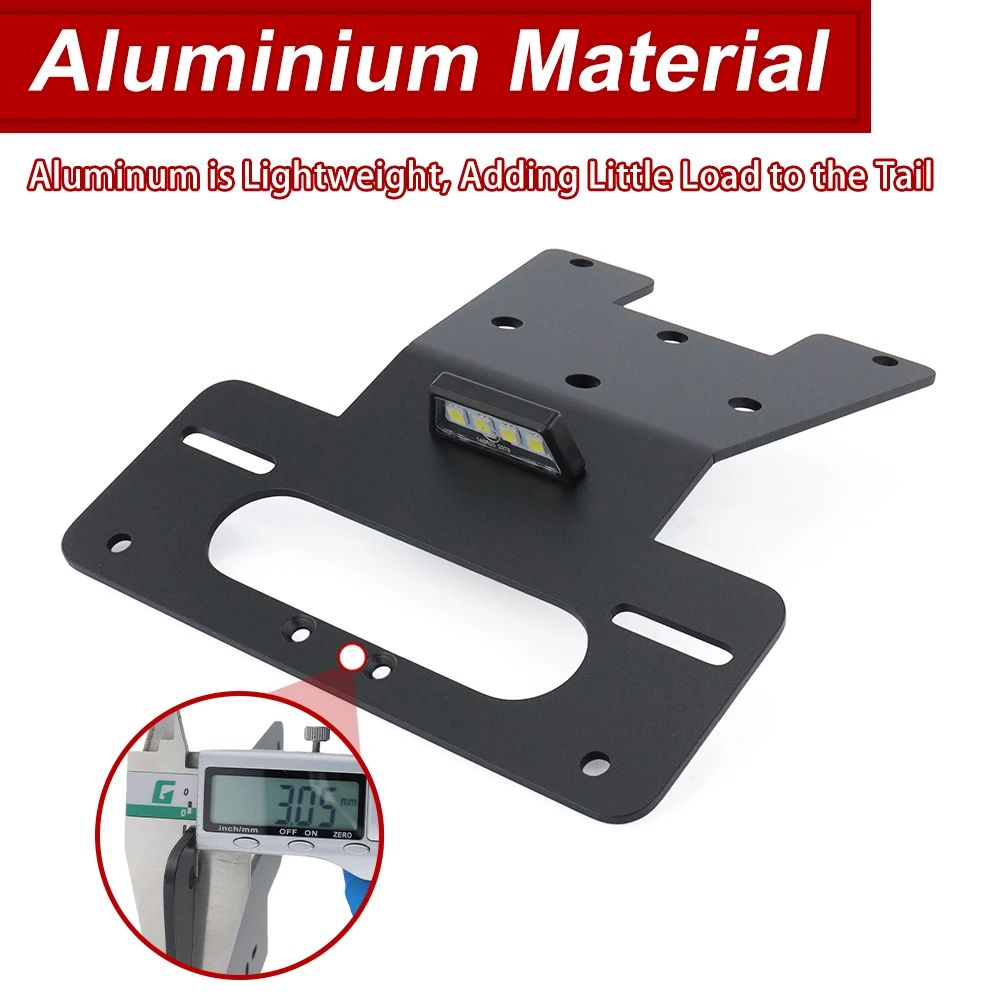 For HONDA MONKEY 125 2018 2019 2020 2021 2022 2023 2024-2026 Motorcycle License Plate Holder Bracket Tail Tidy Fender Eliminator view 3