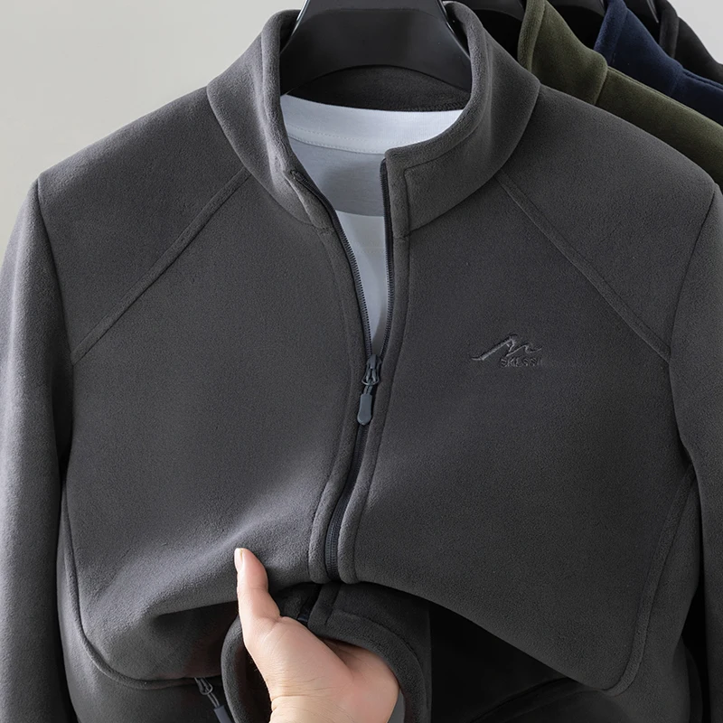 High End Brand V-neck Sweater for Men with Inner Stitching, 2026 Autumn Simple Solid Color Base Knitted Sweater for Men