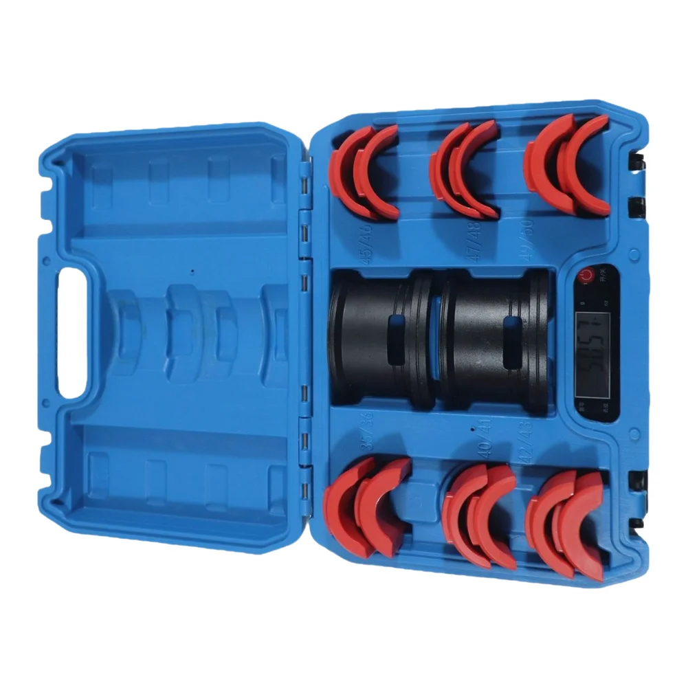 14-Piece Carbon Steel Fork Seal Driver Set for Front Suspension Service on Conventional and Upside Down Motorcycle Forks