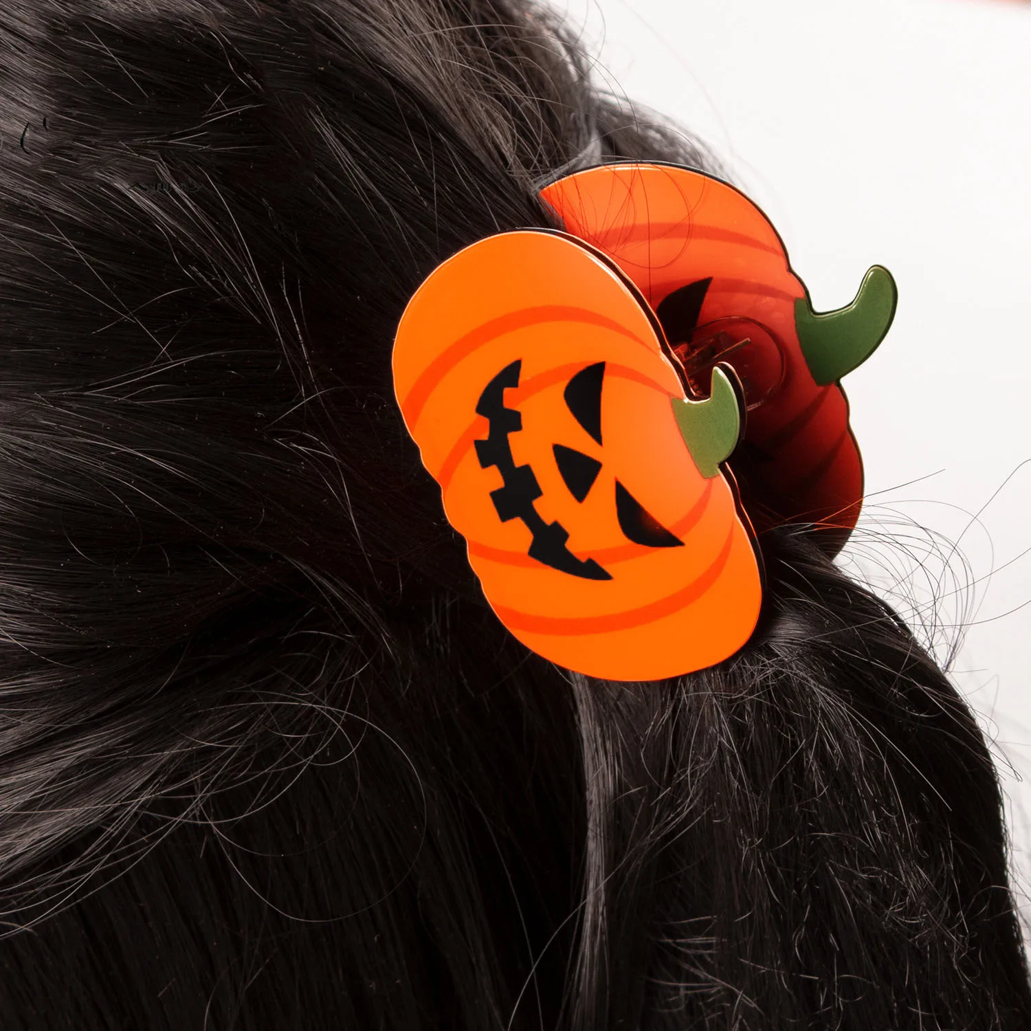 Muweordy New Halloween Hair Clip Hairpin Headwear Funny terror Pumpkin Crab Hair Clip Shark Clip Hair Accessories for Women Girl