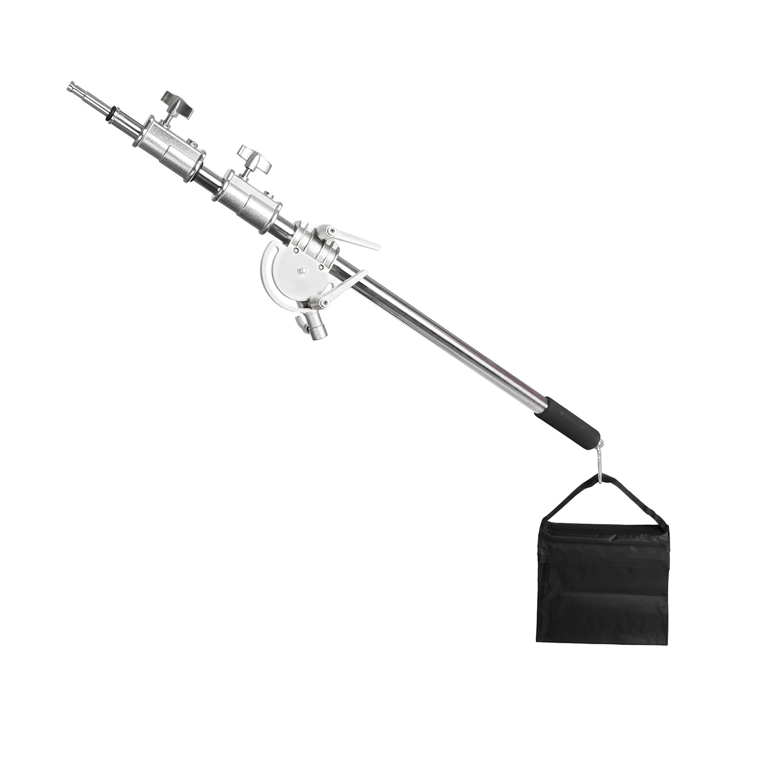 Cross Arm Stainless Steel Kit Boom Arm Light Stand With Weight Bag Photo Studio Accessories Extension Rod 2.5M Length