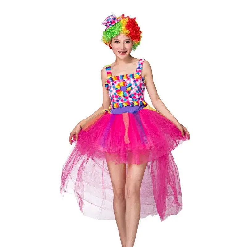 ชุดตัวตลกหญิงสำหรับการแสดง ชุดกระโปรง ผู้ผลิตจีน ฤดูใบไม้ร่วง ปี 2024